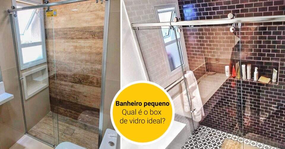 Banheiros pequenos: qual é o box de vidro ideal?