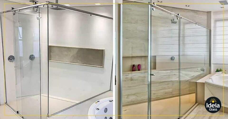 Box de banheiro com parede de vidro: como escolher o modelo ideal