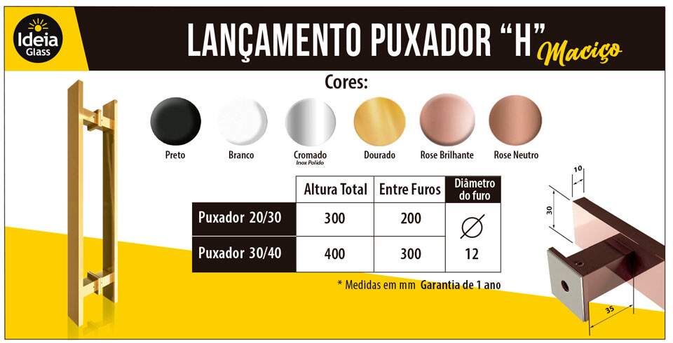Puxador H