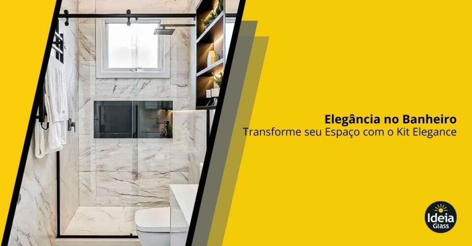 IdeiaGlass Box Banheiro Kit Elegance