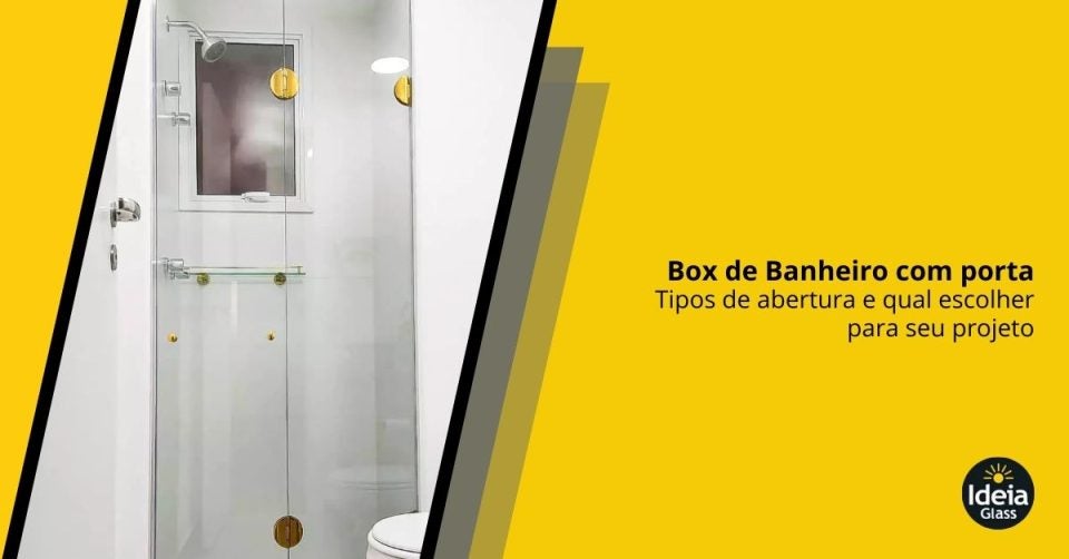 IdeiaGlass Box de Banheiro com Porta